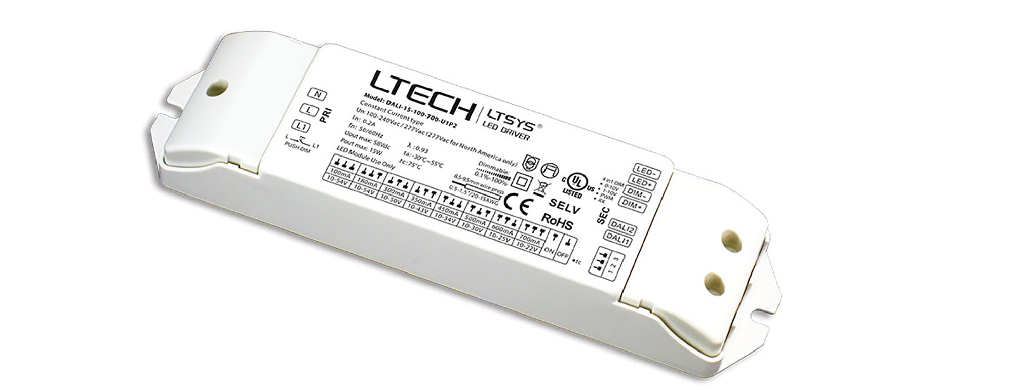DALI Constant Current Drivers LTECH Dali Driver